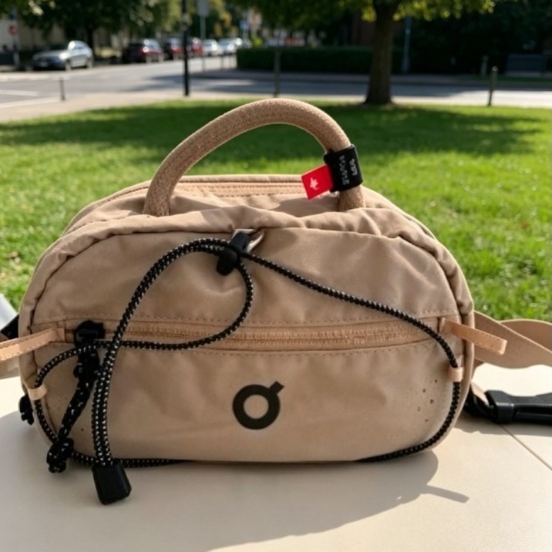Cycling Commute - Trendy Nylon Small Square Bag for