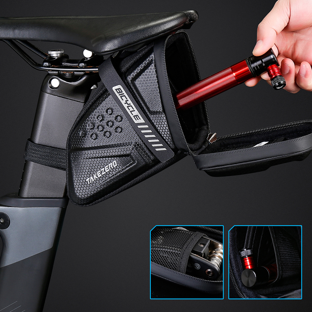 Bicycle Tail Bag 1L EVA Hard S - đánh giá và giá Saddle Bag Under Seat