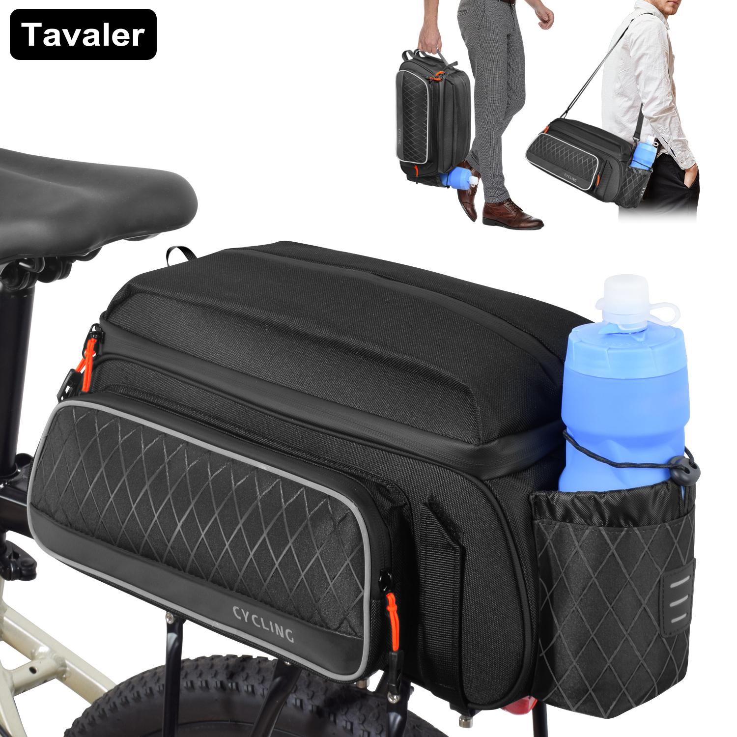 Cycling Rear Seat Bag Multifun - đánh giá và giá Cycling Commute Distance