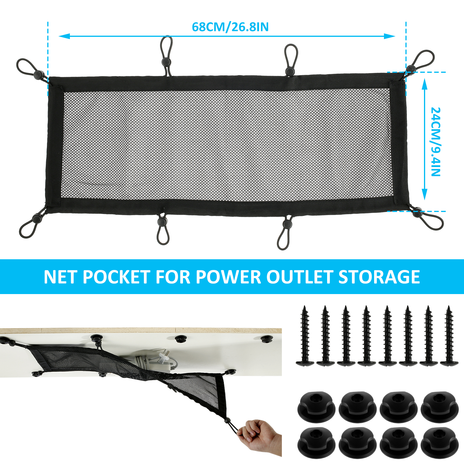 Cable Management Net Large Cap - đánh giá và giá Cable Lock Flexible
