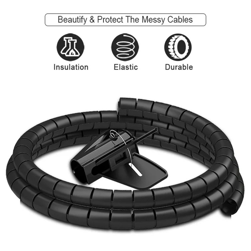1/2pcs 2M Cable Tube Clip Cabl - đánh giá và giá Cable Lock Flexible
