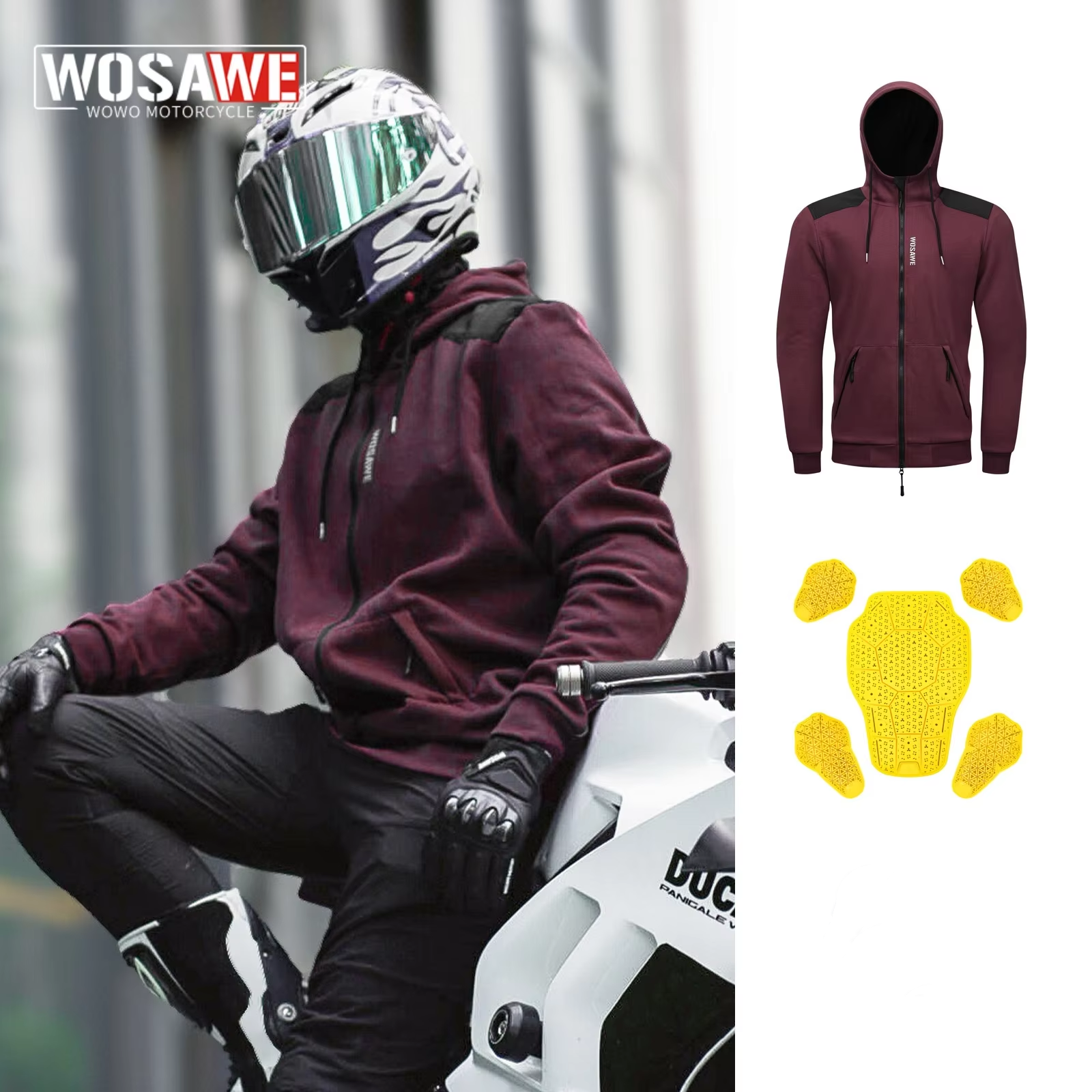 WOSAWE New Motorcycle Jacket W - đánh giá và giá Cycling Commute Jacket