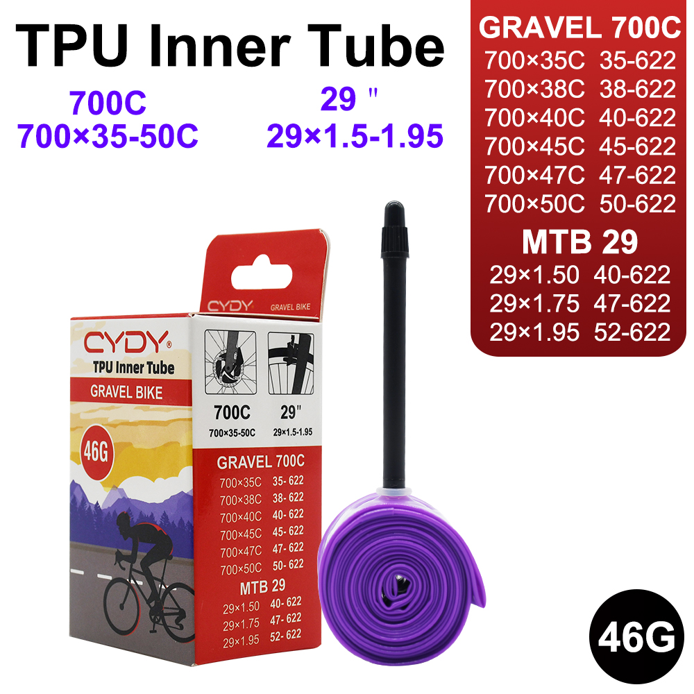 46g CYDY TPU gravel Bicycle In - đánh giá và giá Inner Tube 700C