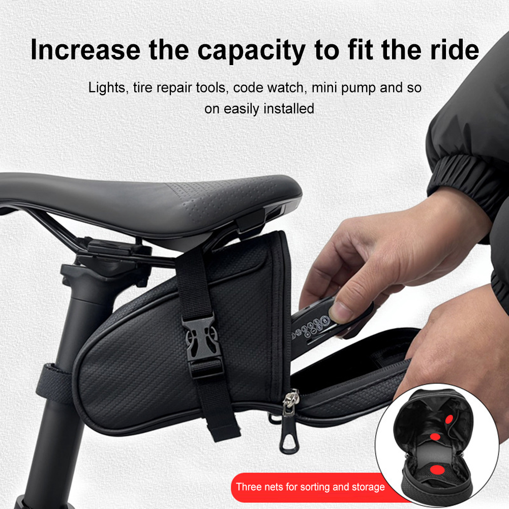 1L Bike Saddle Bag Waterproof  - đánh giá và giá Saddle Bag Under Seat