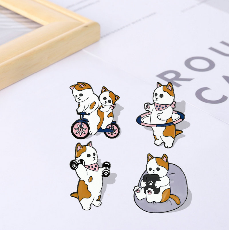 Funny Cats Enamel Pin Custom C - đánh giá và giá Cycling Commute Bag