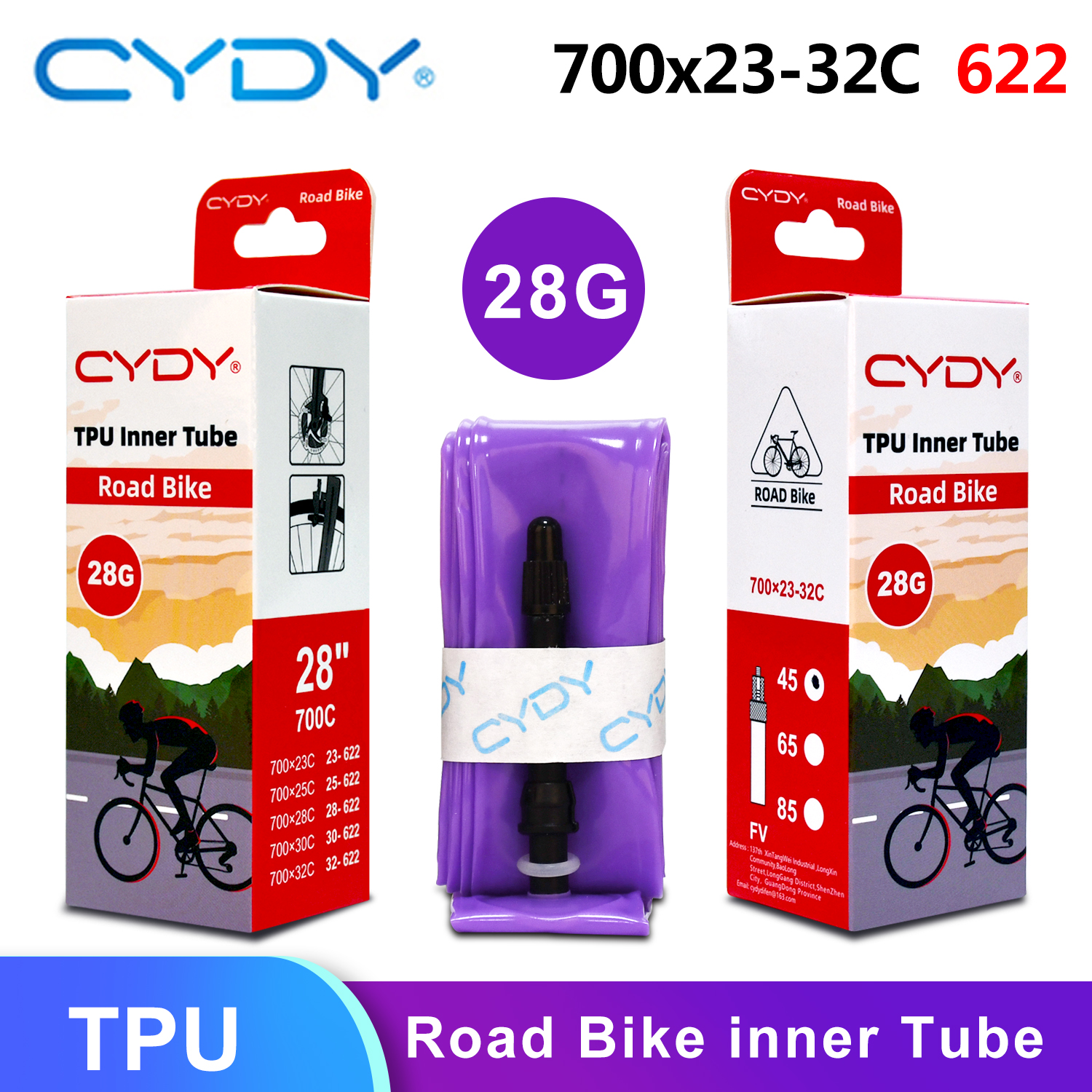 CYDY 700C BIke Inner TPU Tube  - đánh giá và giá Inner Tube 700C